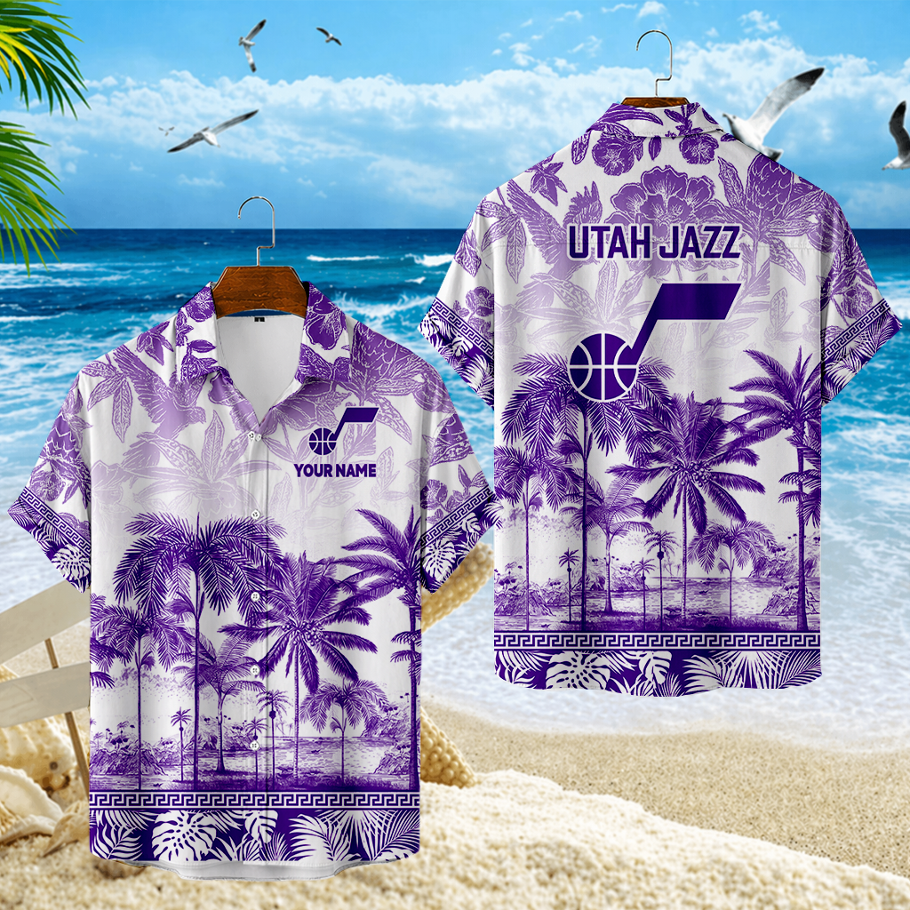 FINAL SALE - NEW CUSTOMIZED NBA29 UJZ UTAH JAZZ UNISEX HAWAIIAN SHIRT