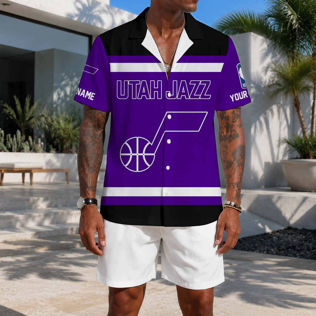 LIMITED EDITION - NEW CUSTOMIZED NBA29 UJZ UTAH JAZZ UNISEX HAWAIIAN SHIRT