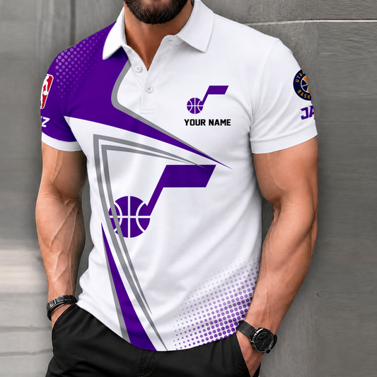 FINAL SALE - NEW CUSTOMIZED NBA29 UJZ UTAH JAZZ T-SHIRT, POLO SHIRT, ZIP POLO SHIRT, SWEATSHIRT, HOODIE & ZIP HOODIE