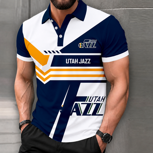 FINAL SALE - NEW CUSTOMIZED NBA29 UJZ UTAH JAZZ POLO SHIRT, ZIP POLO SHIRT & T-SHIRTS
