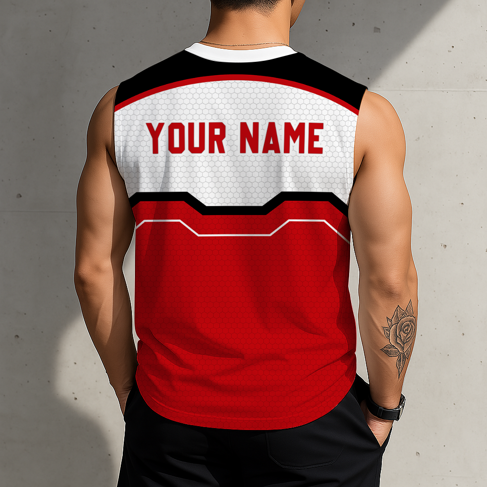 LIMITED EDITION - NEW CUSTOMIZED NCAA MAM29 WSB WISCONSIN BADGERS MEN'S GYM SHIRT