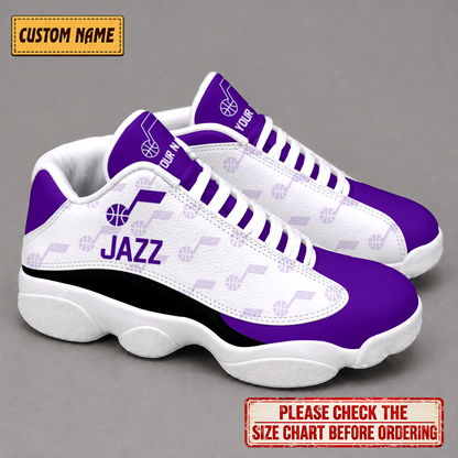 SPECIAL EDITION - NEW CUSTOMIZED NBA29 UJZ UTAH JAZZ AIR JORDAN 13 LOW TOP SNEAKER