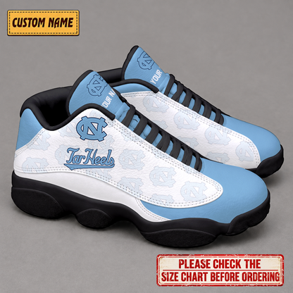 LIMITED EDITION - NEW CUSTOMIZED NCAA CWS29 NTH NORTH CAROLINA TAR HEELS AIR JORDAN 13 LOW TOP SNEAKER