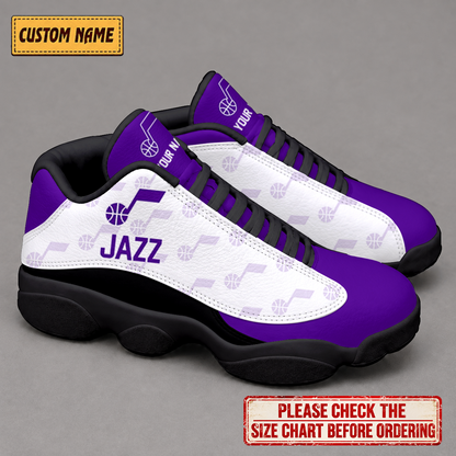 SPECIAL EDITION - NEW CUSTOMIZED NBA29 UJZ UTAH JAZZ AIR JORDAN 13 LOW TOP SNEAKER