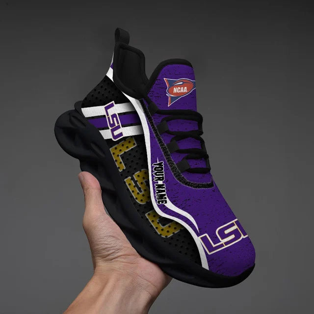 HOT DEAL - NEW CUSTOMIZED NCAA FBS29 LST LSU TIGERS CLUNKY SNEAKERS