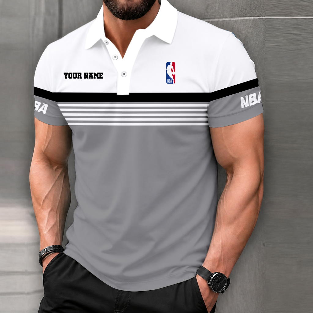 FINAL SALE - NEW CUSTOMIZED NBA31 NATIONAL BASKETBALL ASSOCIATION POLO SHIRT