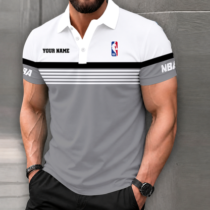 FINAL SALE - NEW CUSTOMIZED NBA31 NATIONAL BASKETBALL ASSOCIATION POLO SHIRT