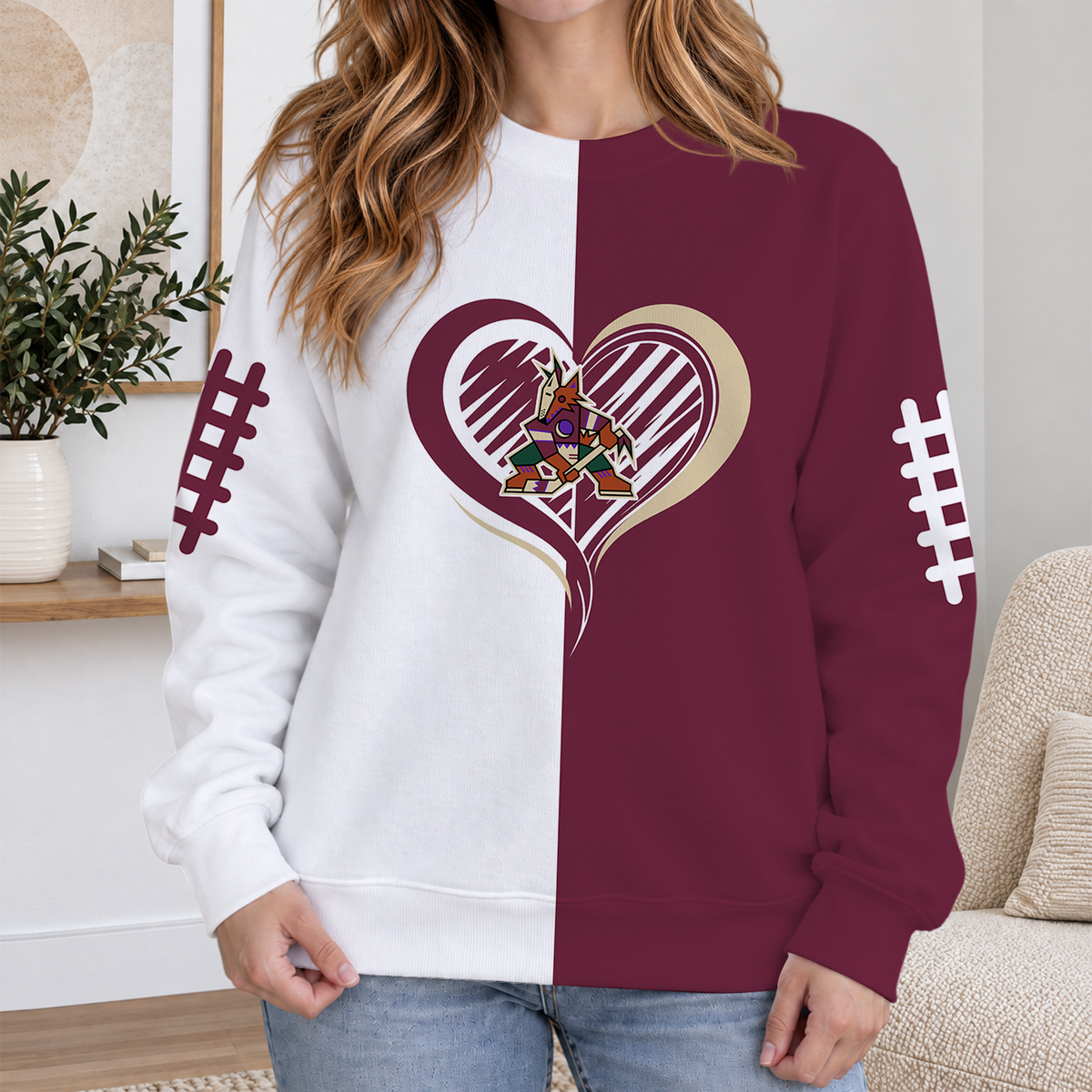 LIMITED EDITION - NEW CUSTOMIZED NHL30 AZC ARIZONA COYOTES RIBBED HOODIE & SWEATSHIRT