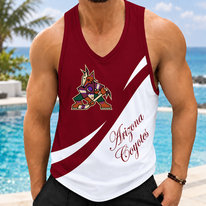 LIMITED EDITION - NEW CUSTOMIZED NHL30 AZC ARIZONA COYOTES MEN'S TANK TOP