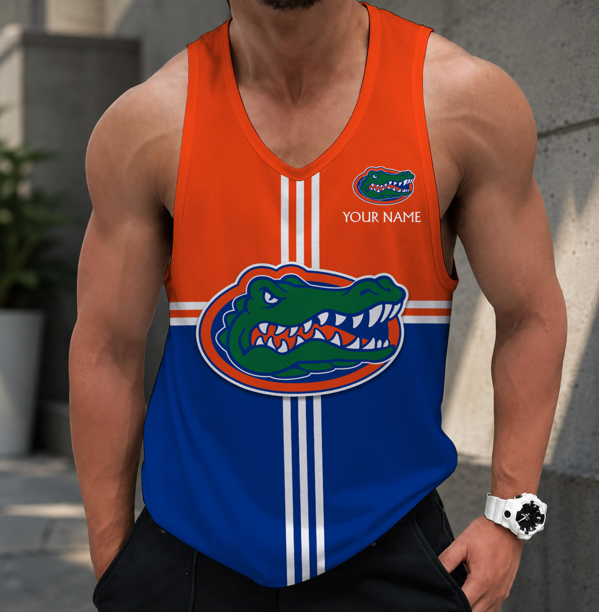 SPECIAL EDITION - NEW CUSTOMIZED NCAA FBS30 FLG FLORIDA GATORS UNISEX TANK TOP