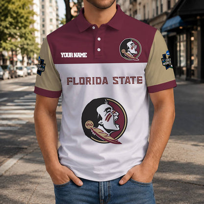 VIRAL EDITION - NEW CUSTOMIZED NCAA CWS30 FLS FLORIDA STATE SEMINOLES T-SHIRT, POLO SHIRT, ZIP POLO SHIRT, SWEATSHIRT, HOODIE & ZIP HOODIE