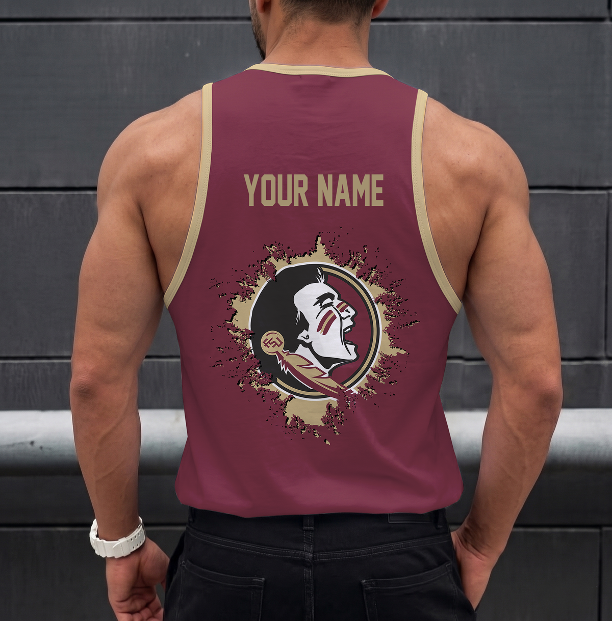 SPECIAL EDITION - NEW CUSTOMIZED NCAA CWS30 FLS FLORIDA STATE SEMINOLES UNISEX TANK TOP