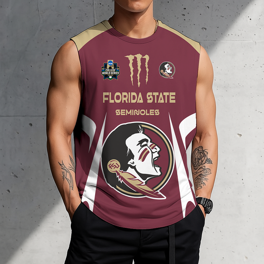 ACTIVE OFFER - NEW CUSTOMIZED | NCAA CWS30 FLS FL SEMINOLES MEN'S GYM SHIRT