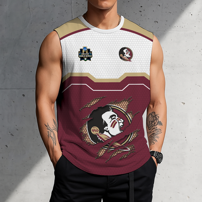 LIMITED EDITION - NEW CUSTOMIZED NCAA CWS30 FLS FLORIDA STATE SEMINOLES MEN'S GYM SHIRT
