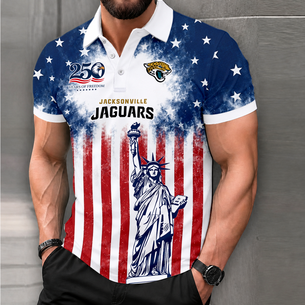 MEGA SALE - NEW CUSTOMIZED NFL30 JSJ JACKSONVILLE JAGUARS POLO SHIRT, ZIP POLO SHIRT & T-SHIRTS