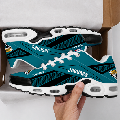 FLASH SALE - NEW CUSTOMIZED NFL30 JSJ JACKSONVILLE JAGUARS AIR MAX PLUS SNEAKERS
