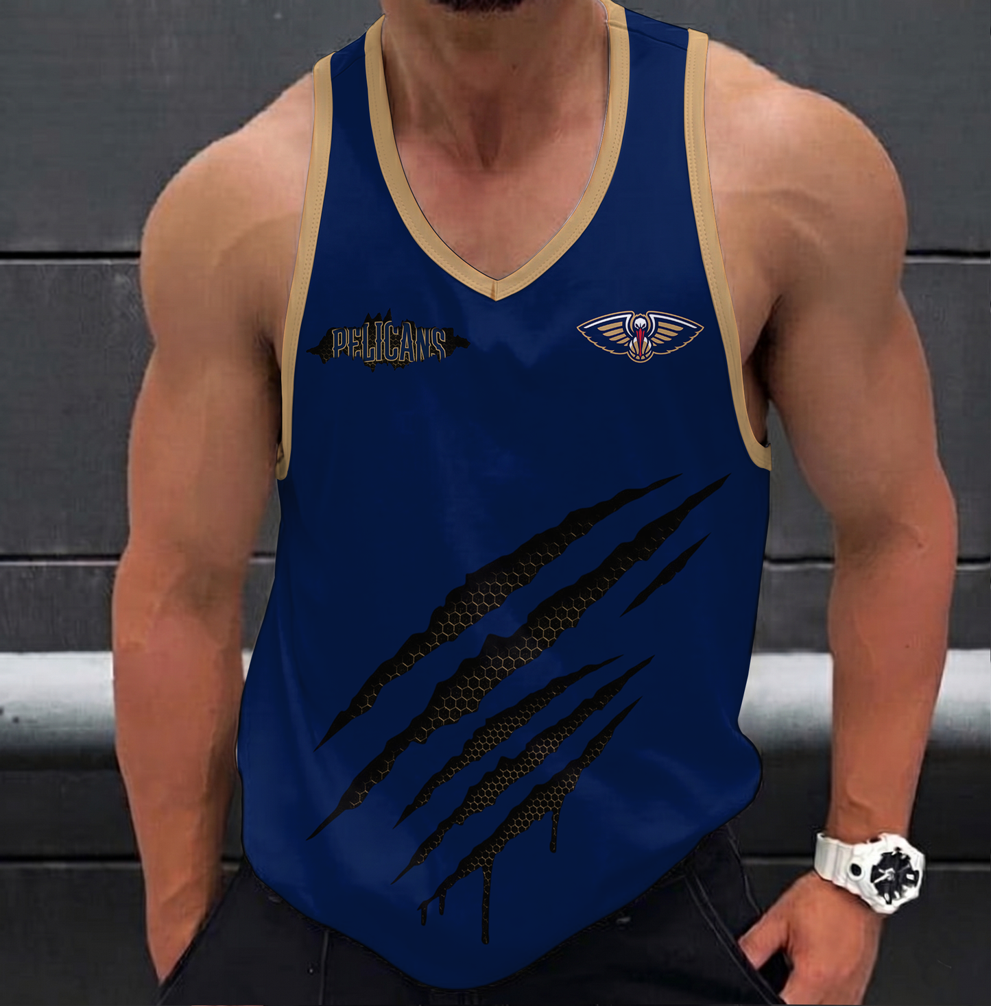 FINAL SALE - NEW CUSTOMIZED NBA30 NOP NEW ORLEANS PELICANS UNISEX TANK TOP