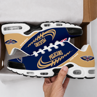 LIMITED EDITION - NEW CUSTOMIZED NBA30 NOP NEW ORLEANS PELICANS AIR MAX PLUS SNEAKERS