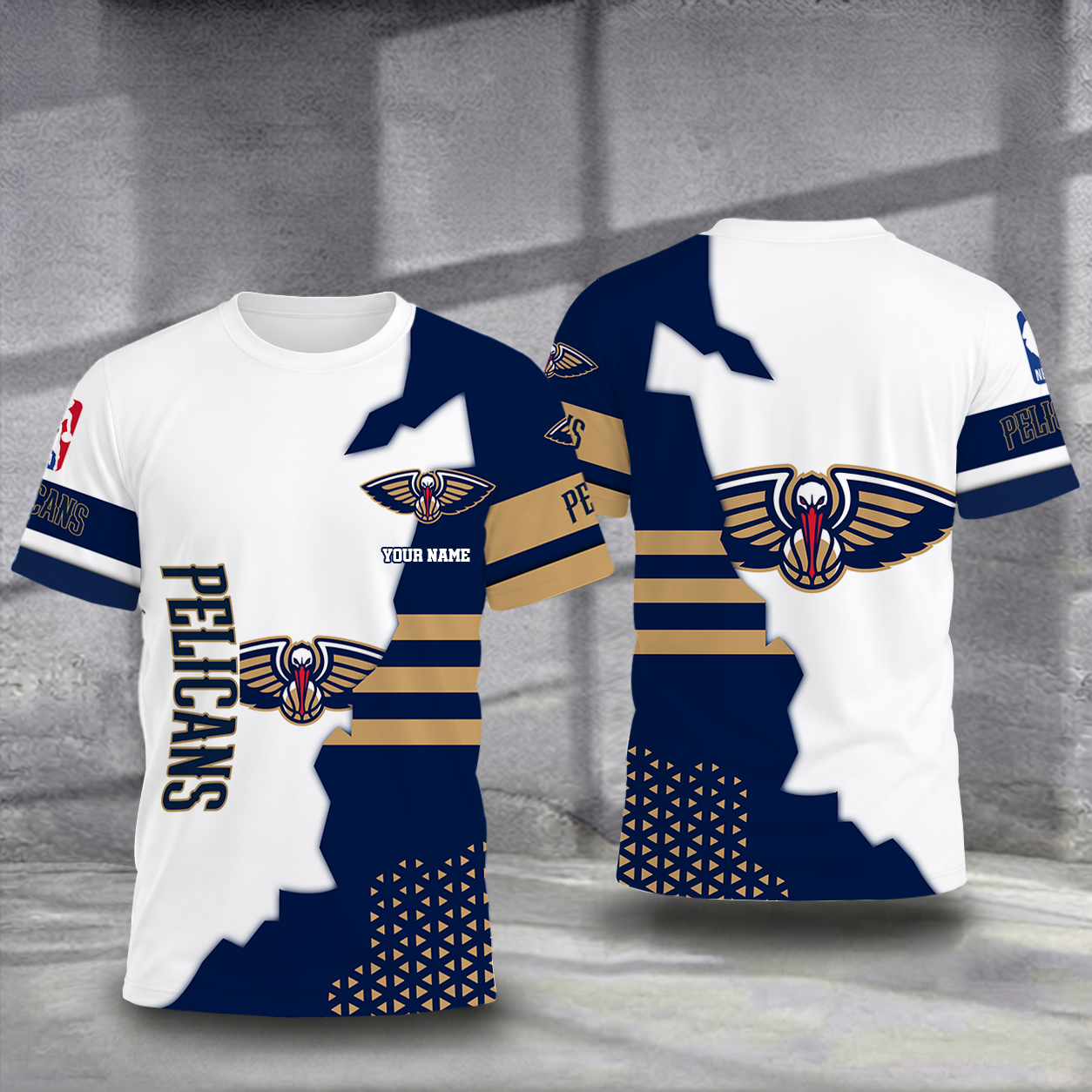 FINAL SALE - NEW CUSTOMIZED NBA30 NOP NEW ORLEANS PELICANS T-SHIRT, POLO SHIRT, ZIP POLO SHIRT, SWEATSHIRT, HOODIE & ZIP HOODIE