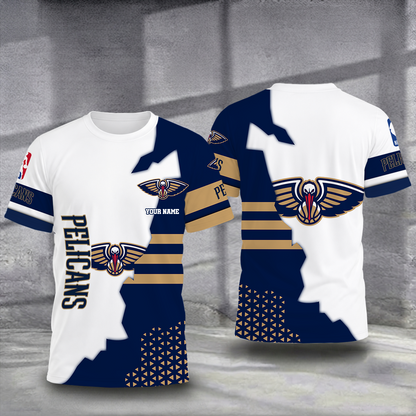 FINAL SALE - NEW CUSTOMIZED NBA30 NOP NEW ORLEANS PELICANS T-SHIRT, POLO SHIRT, ZIP POLO SHIRT, SWEATSHIRT, HOODIE & ZIP HOODIE
