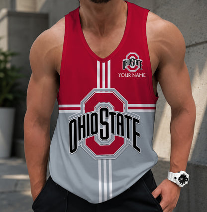 EXCLUSIVE EDTION - NEW CUSTOMIZED NCAA MAM30 OSB OHIO STATE BUCKEYES STRAPPY UNISEX TANK TOP