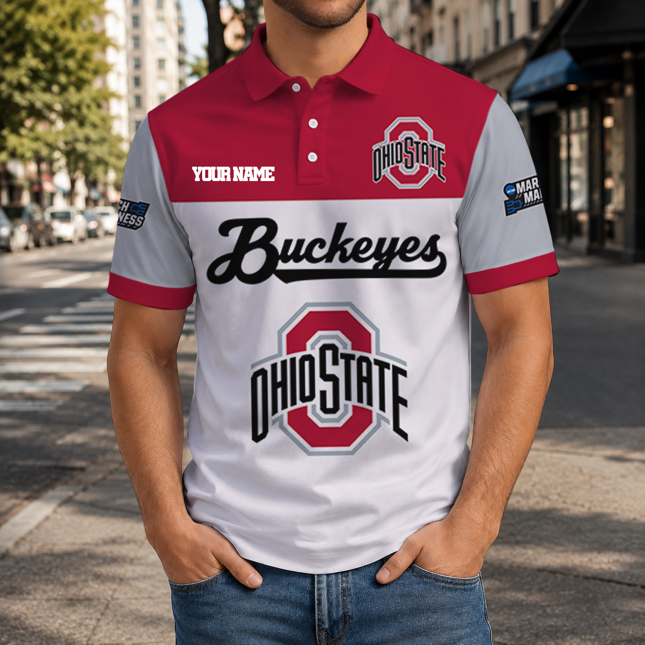 HOT DEAL - NEW CUSTOMIZED NCAA MAM30 OSB OHIO STATE BUCKEYES T-SHIRT, POLO SHIRT, ZIP POLO SHIRT, SWEATSHIRT, HOODIE & ZIP HOODIE
