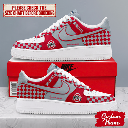 SPECIAL EDITION - NEW CUSTOMIZED NCAA MAM30 OSB OHIO STATE BUCKEYES AF1 SHOES
