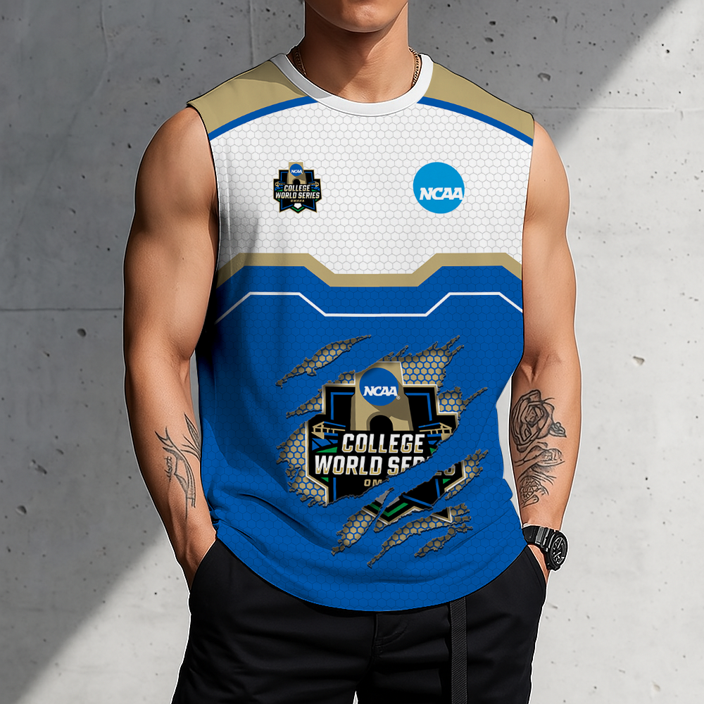 LIMITED EDITION - NEW CUSTOMIZED NCAA CWS31 COLLEGE WORLD SERIES MEN'S GYM SHIRT