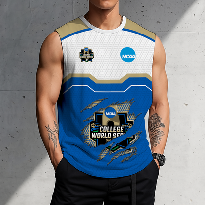 LIMITED EDITION - NEW CUSTOMIZED NCAA CWS31 COLLEGE WORLD SERIES MEN'S GYM SHIRT