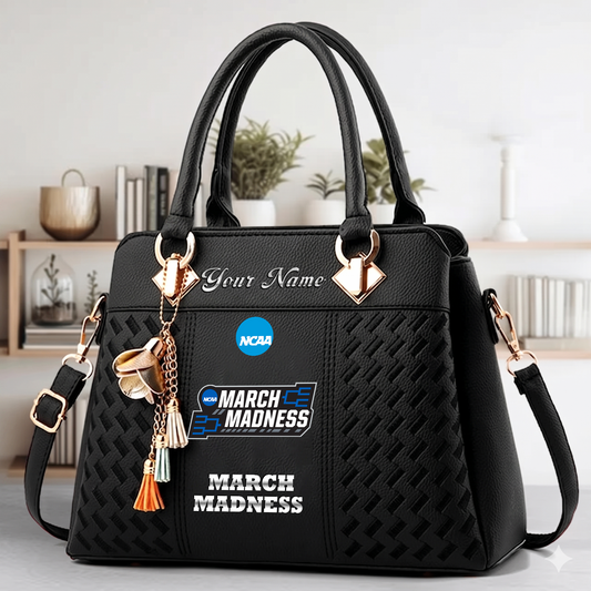 VIRAL EDITON - NEW CUSTOMIZED NCAA MAM31 MARCH MADNESS ZIP HANDBAG MULTICOLOR