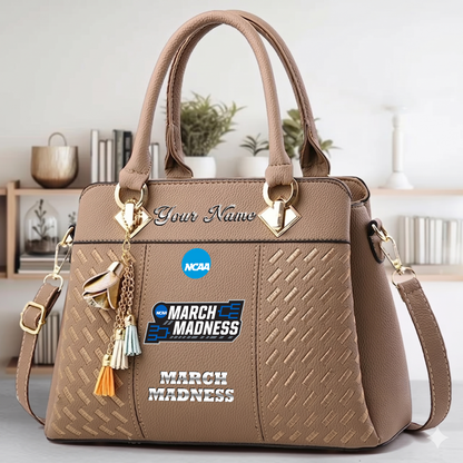 VIRAL EDITON - NEW CUSTOMIZED NCAA MAM31 MARCH MADNESS ZIP HANDBAG MULTICOLOR