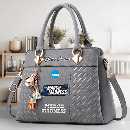 VIRAL EDITON - NEW CUSTOMIZED NCAA MAM31 MARCH MADNESS ZIP HANDBAG MULTICOLOR