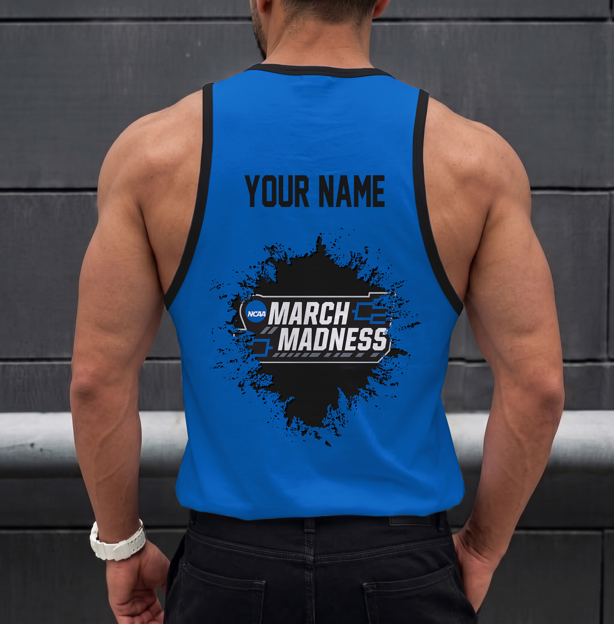 EXCLUSIVE EDTION - NEW CUSTOMIZED NCAA MAM31 MAM MARCH MADNESS STRAPPY UNISEX TANK TOP