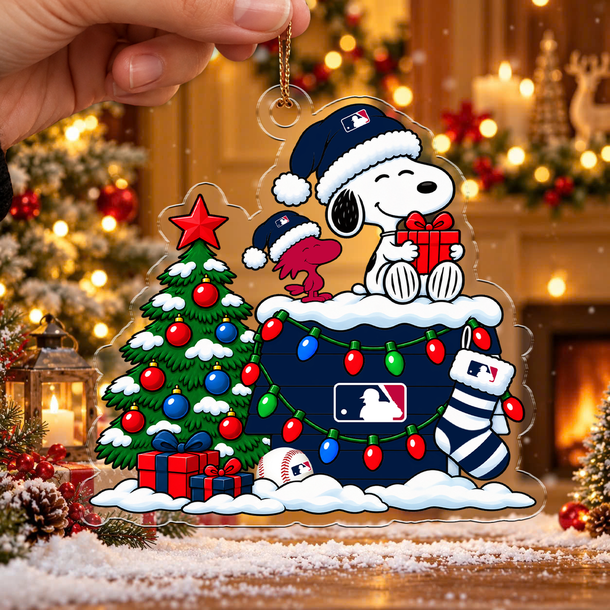 MEGA SALE - NEW CUSTOMIZED MLB31 MAJOR LEAGUE BASEBALL CHRISTMAS ACRYLIC ORNAMENT
