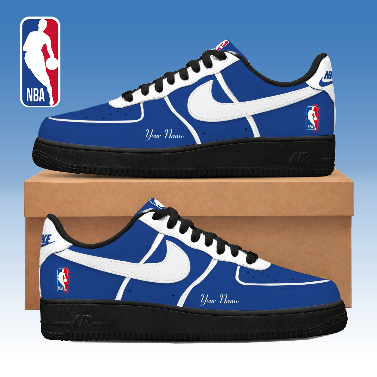 FINAL SALE - NEW CUSTOMIZED NBA31 NBA NATIONAL BASKETBALL ASSOCIATION AF1 SNEAKERS
