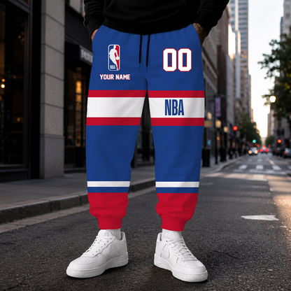 ELITE EDITION - NEW CUSTOMIZED NBA31 NATIONAL BASKETBALL ASSOCIATION SWEATPANTS