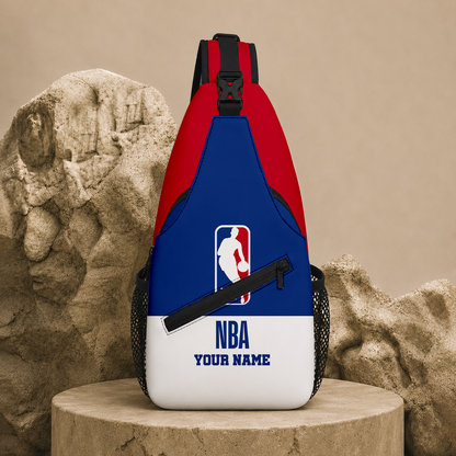 FINAL SALE - NEW CUSTOMIZED NBA31 NATIONAL BASKETBALL ASSOCIATION SLING BAG