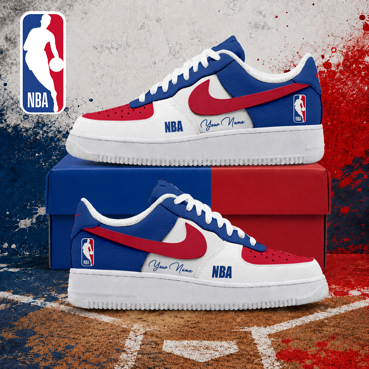 FINAL SALE - NEW CUSTOMIZED NBA31 NATIONAL BASKETBALL ASSOCIATION AF1 SNEAKERS