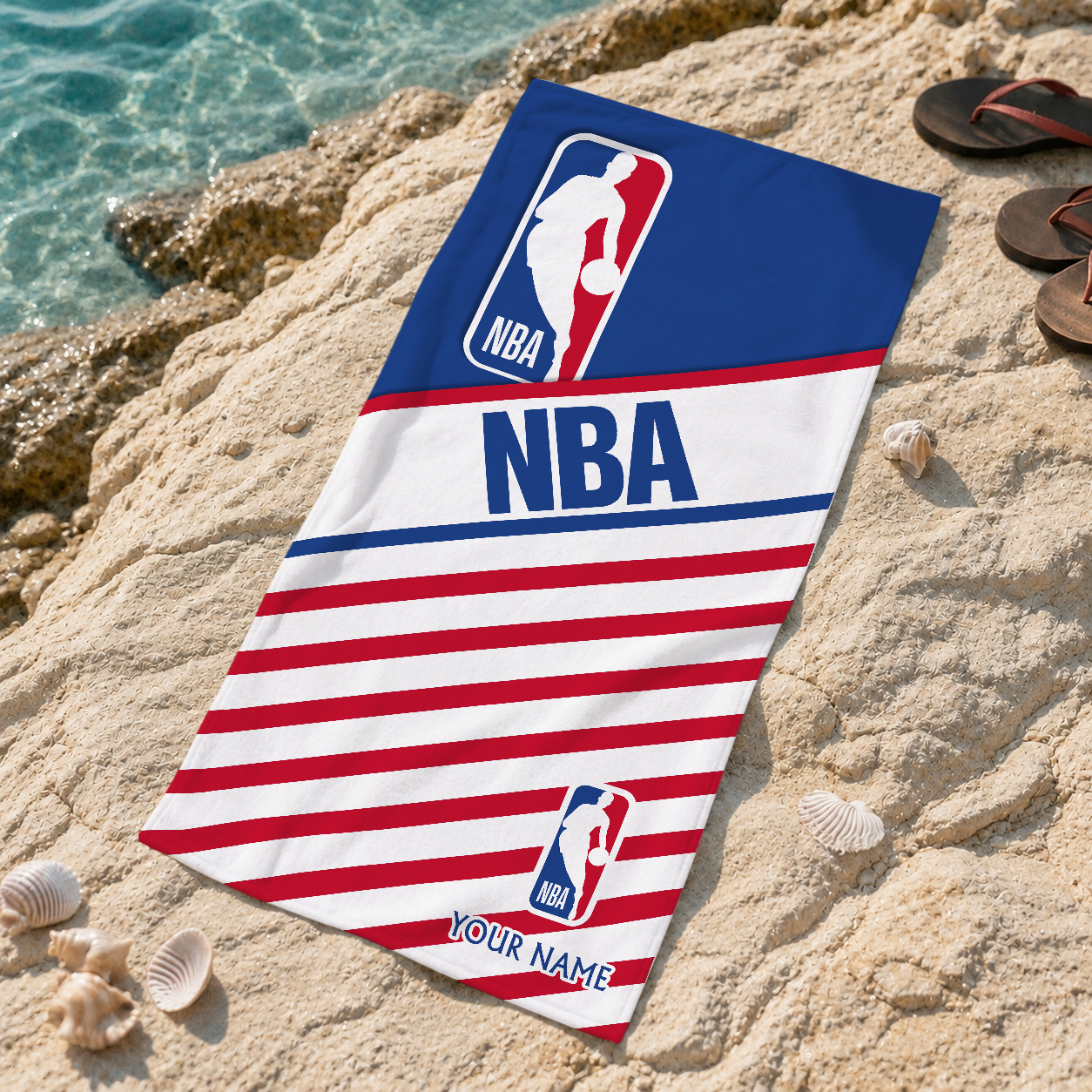 FINAL SALE - NEW CUSTOMIZED NBA31 NATIONAL BASKETBALL ASSOCIATION BEACH TOWEL FOR FAN