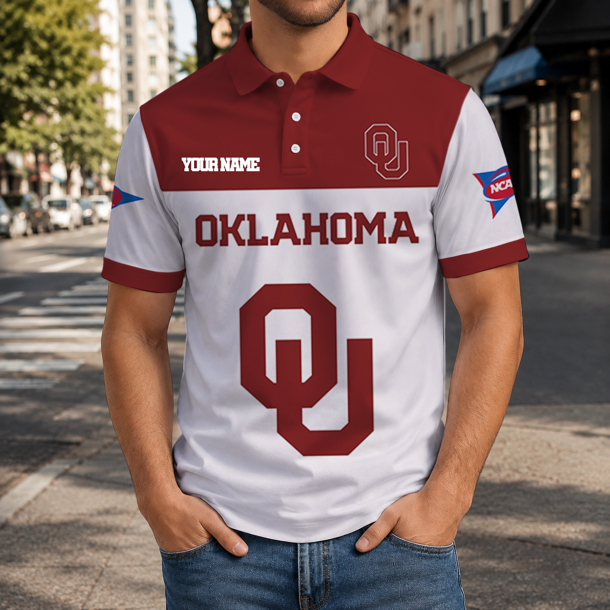 ELITE EDITION- NEW CUSTOMIZED NCAA FBS31 OUS OKLAHOMA SOONERS POLO SHIRT, ZIP POLO SHIRT & T-SHIRTS