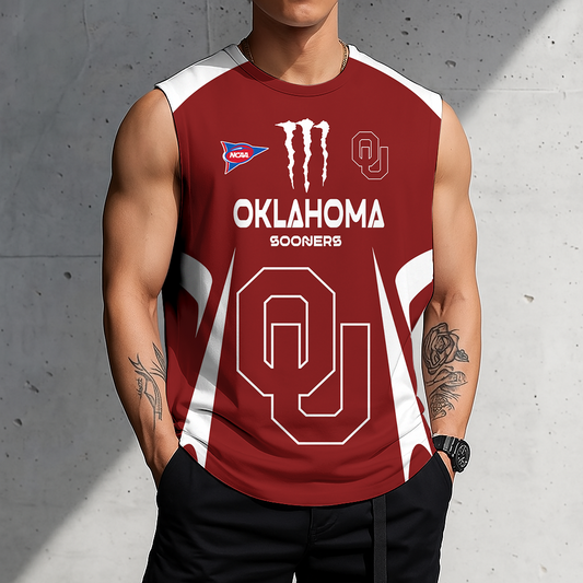 ACTIVE OFFER - NEW CUSTOMIZED | NCAA FBS31 OUS OU SOONERS MEN'S GYM SHIRT