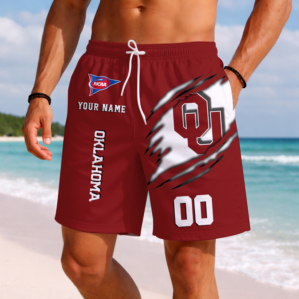 LIMITED DROP - NEW CUSTOMIZED | NCAA FBS31 OUS OU SOONERS SHORT PANTS