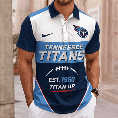 ELITE EDITION - NEW CUSTOMIZED NFL31 TST TENNESSEE TITANS POLO SHIRT, ZIP POLO SHIRT & T-SHIRTS
