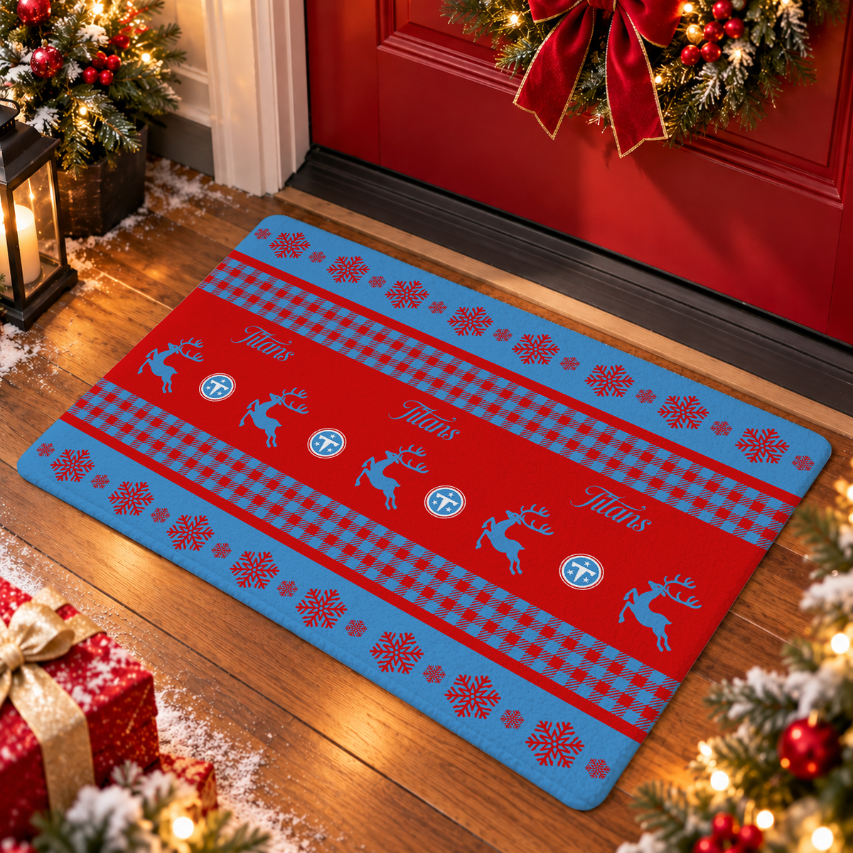 ELITE EDITION - NEW CUSTOMIZED NFL31 TST TENNESSEE TITANS WATER-ABSORBENT FLOOR MAT