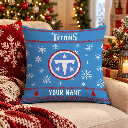 FINAL SALE - NEW PERSONALIZED NFL31 TST TENNESSEE TITANS PILLOW CASE