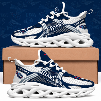 SPECIAL EDITION - NEW CUSTOMIZED NFL31 TST TENNESSEE TITANS MAX SOUL SHOES
