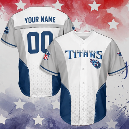 VIRAL EDITION - NEW CUSTOMIZED NFL31 TST TENNESSEE TITANS BASEBALL JERSEY