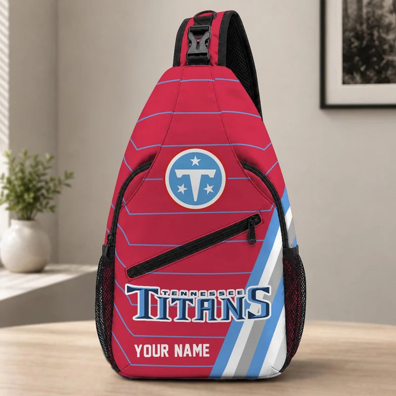 ELITE EDITION - NEW CUSTOMIZED NFL31 TST TENNESSEE TITANS SLING BAG