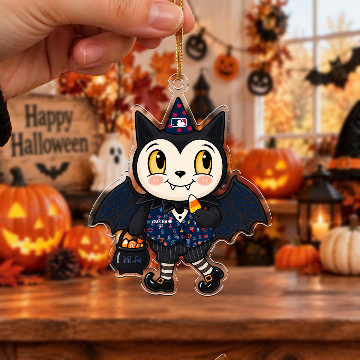 SPECIAL EDITION - NEW CUSTOMIZED MLB32 ALL TEAMS HALLOWEEN ACRYLIC ORNAMENT