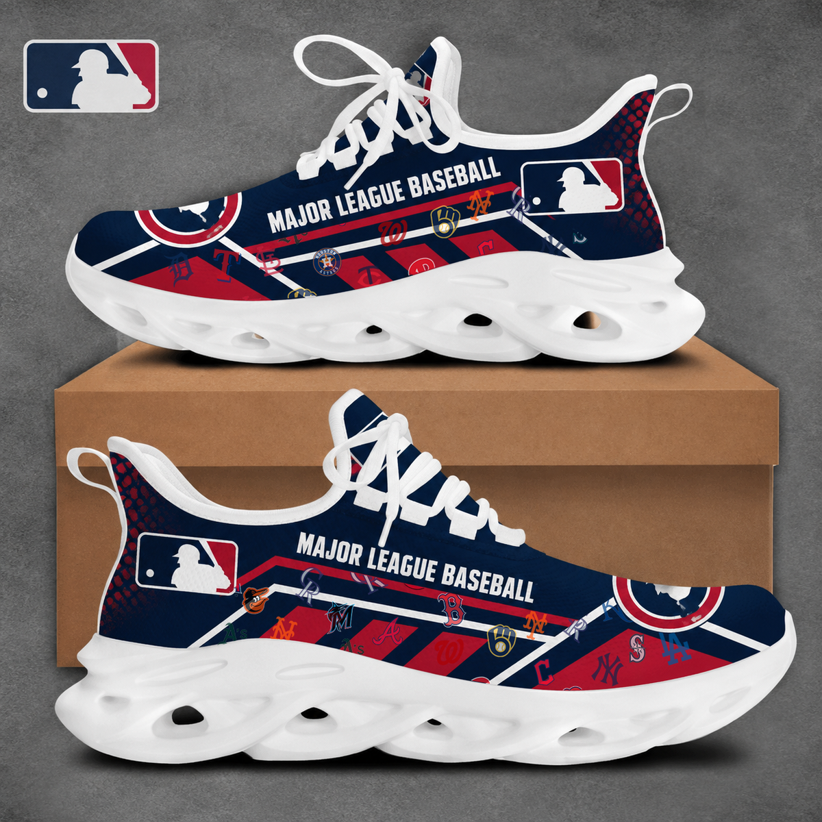 VIRAL EDITION - NEW CUSTOMIZED MLB32 MLB ALL TEAMS MAX SOUL SHOES